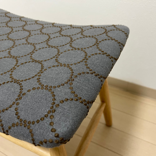 ミナペルホネン dop タンバリン スクエア スツール 【グレーイエロー