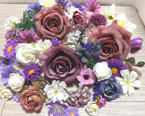 NO1215-02 造花 花材 花 パーツ 素材 セット 花 アーティフィシャル