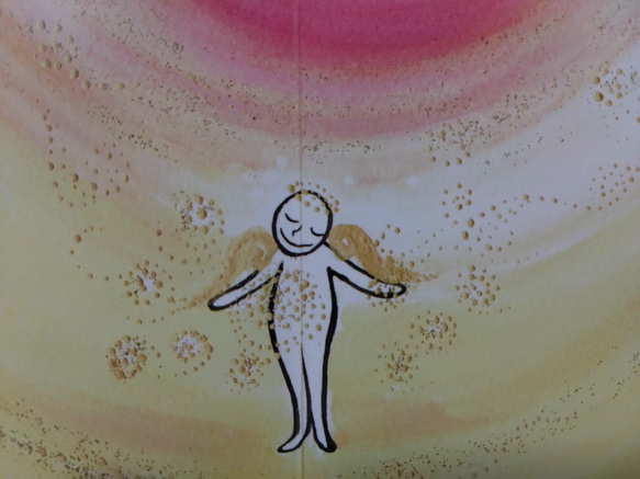 ミニメッセージカード１枚（封筒付）C　ひだまりの中で　いつもあなたが笑顔でいますように 6枚目の画像