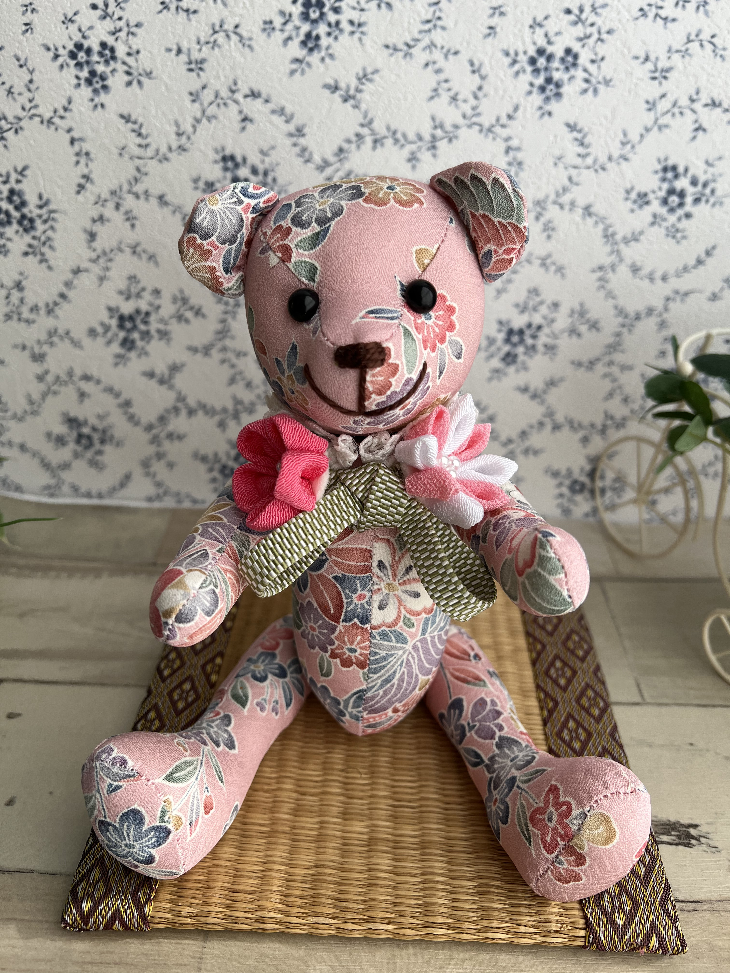 大人可愛いテディベア☆加賀友禅テディ