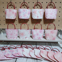 折り紙 ミニ紙袋 20枚セット♪桜巡り その他インテリア雑貨 のらねこ 