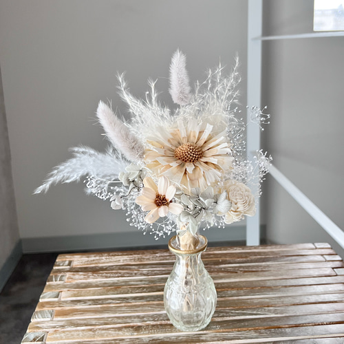 2way花束 お花屋さんのバルーンフラワー 302シルバー 結婚祝い 誕生日