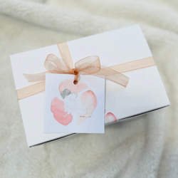 【ギフトセットver.44 】4点セット 出産祝い　名入れスタイ　おしゃぶりホルダー　歯固め　靴下　名前入り 15枚目の画像