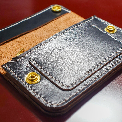 トラッカーウォレットミドル horse leather 馬革 手縫 ホースレザー 長