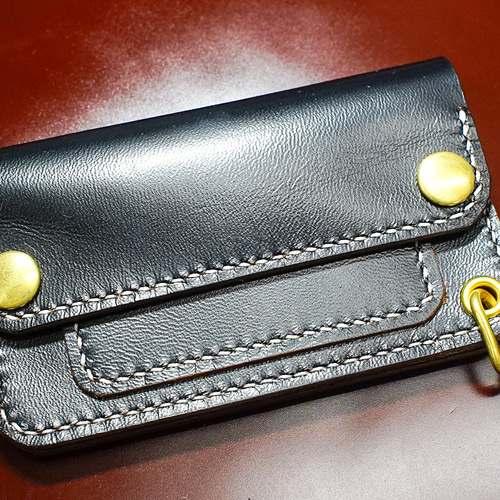 トラッカーウォレット　ミドル　horse leather CA008 トラッカーウォレットミドル horse leather 馬革 手縫 ホースレザー 長
