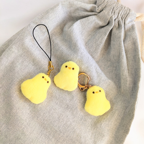 受注制作】ひよこちゃんの小さなぬいぐるみ ぬいぐるみ ainote