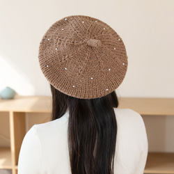 ふに。様オーダー♪ 手編み帽子　人気　ベレー帽♡ 2点セット（206.207） 1d4950096ee31ebaf3364bfb527c04