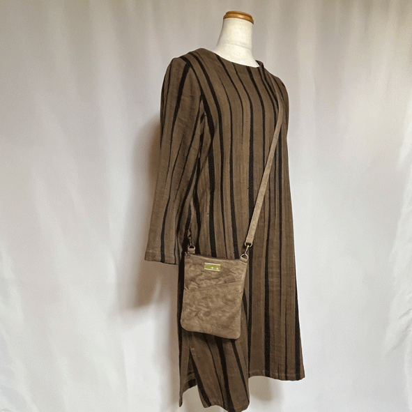 柿渋染めソフトポシェットK25003