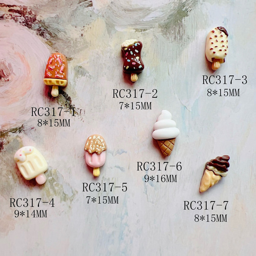 30個) ネイルパーツ RC317 1〜7 DIYパーツ ネイル用品専門 通販