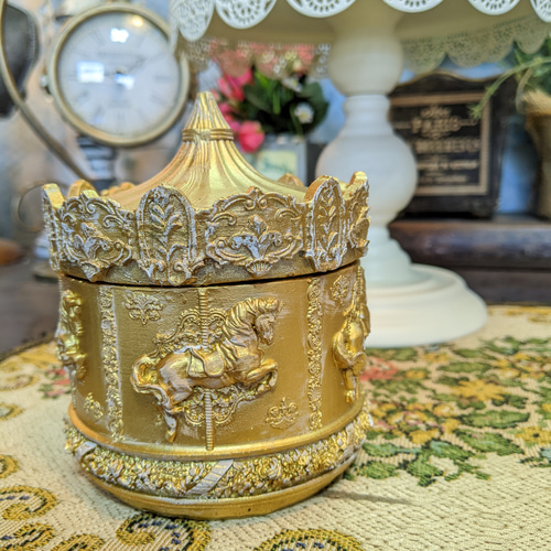 アンティークなインテリア小物 スタンドトレイ アクセサリーケース