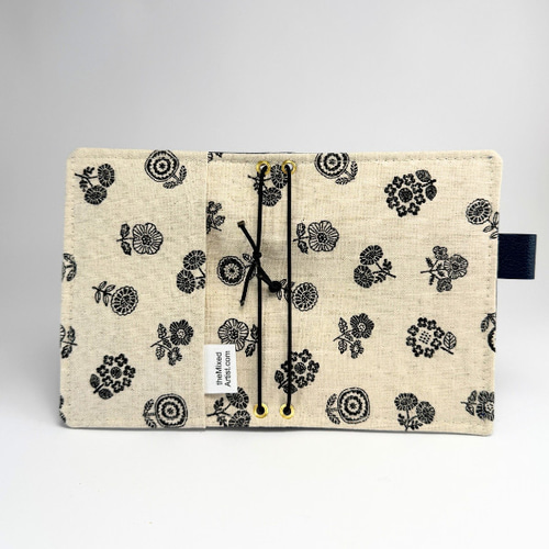 パスポートサイズ トラベラーズノートカバー - ネイビーベジタブル