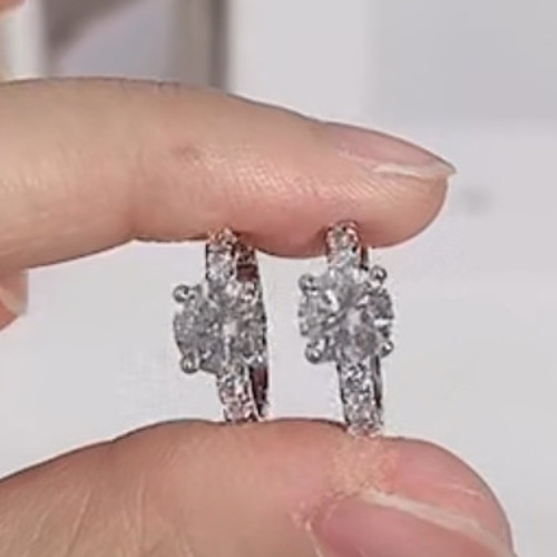 専用最高級モアサナイト　モアッサナイト　フープピアス 最高級モアサナイト モアッサナイト フープピアス S115779916