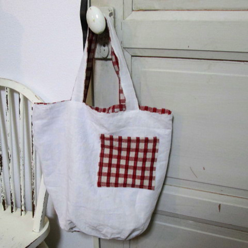 フランスアンティーク総手刺繍リネンクロス※ローズパニエとリボン フランスアンティーク総手刺繍リネンクロス※ローズパニエと
