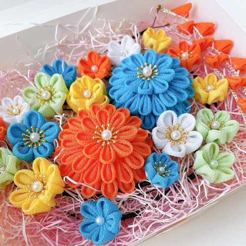 成人式、卒業式に！【オーダーメイド髪飾り】20パーツプラン 和装  