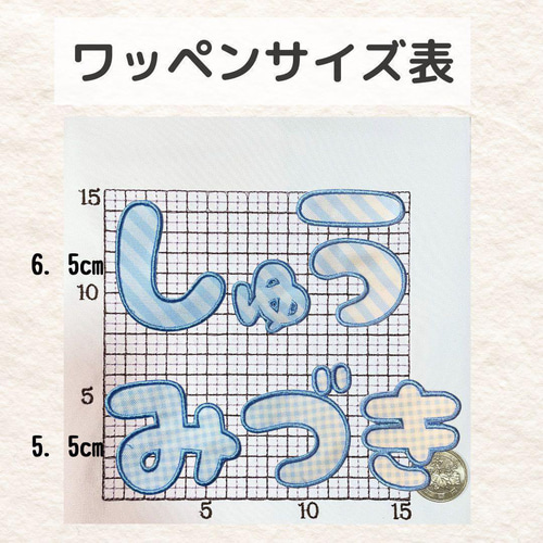 1文字 ワッペン ひらがな お名前ワッペン チョコスプレー柄 その他入園