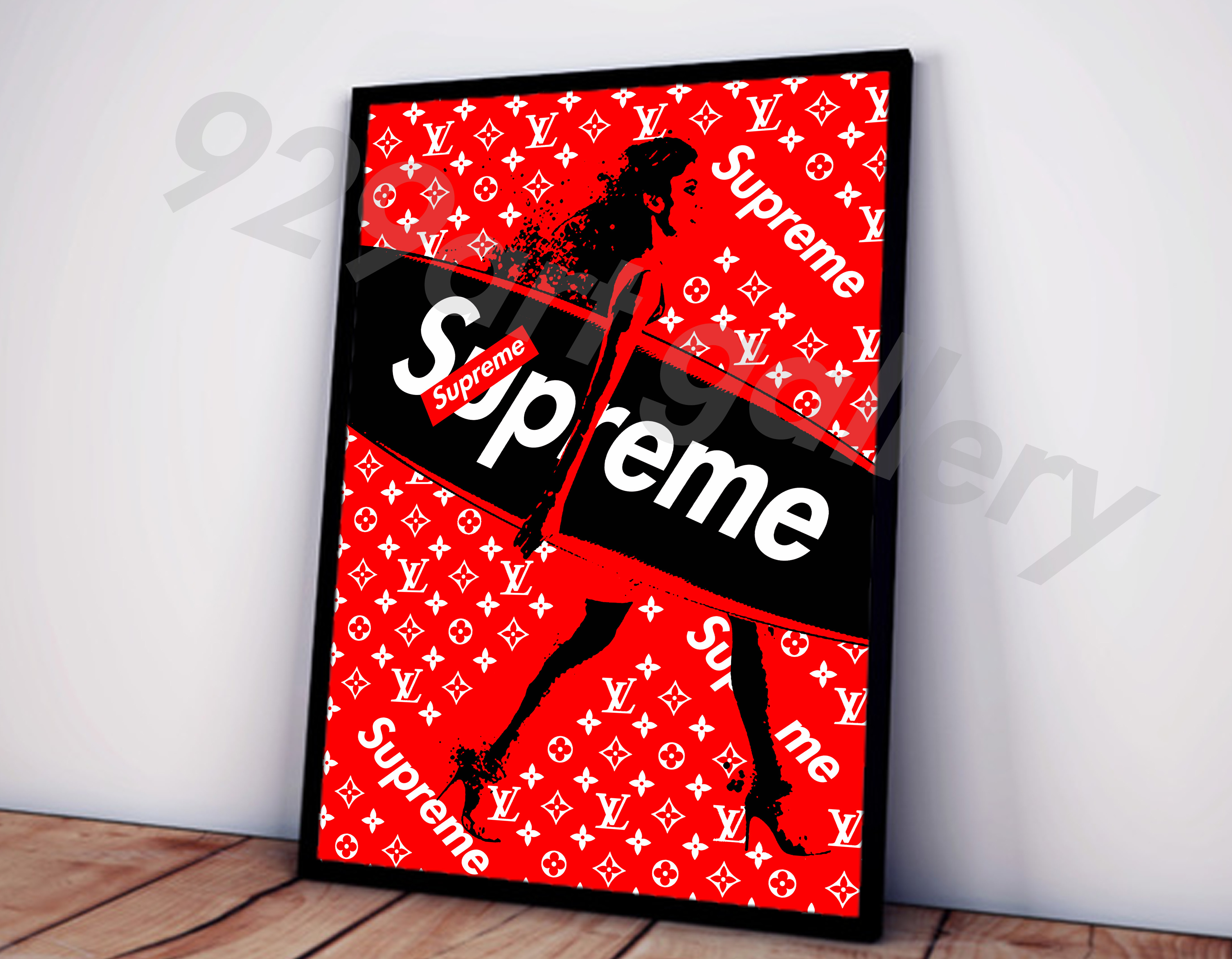 SUPREME type☆オマージュアートインテリアポスター＃93