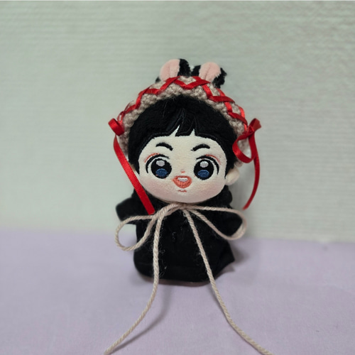 グレーのリボン付きぬいぐるみ リボン付きグレーぬいぐるみ - メルカリ