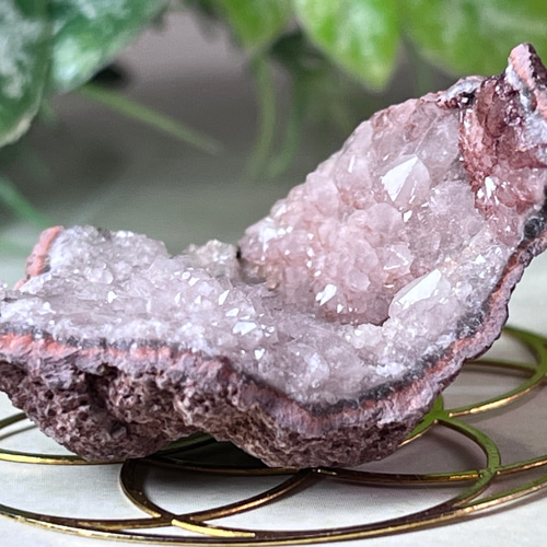 フラワーピンクアメジスト✨ ジオード 原石 クラスター ラフストーン