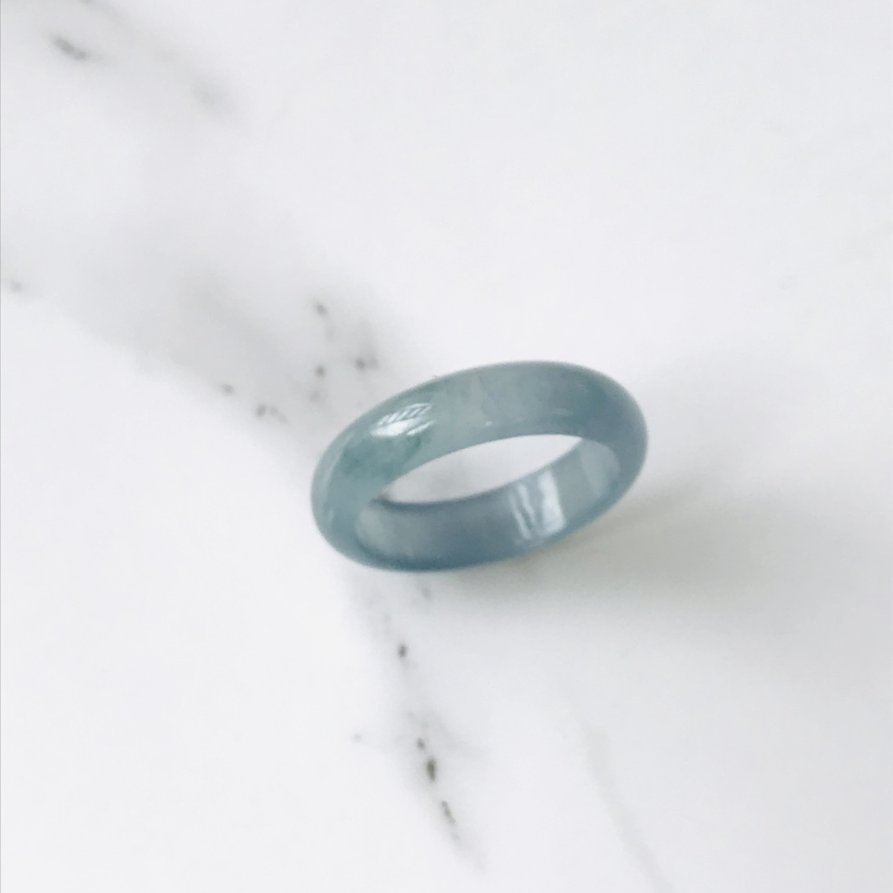 [R138-021］ ジェイド　JADE ヒスイ　本翡翠　くりぬき　リング　天然石　一点物　グアテマラ産　10号