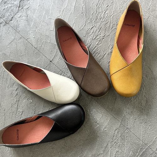 足数限定SALE【日本製・大きいサイズ】ラウンドトゥフラットシューズ