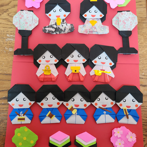 春の壁面飾り ひな祭り 三人官女 五人囃子Set】桃の節句 その他