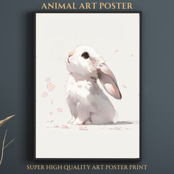 桜兎戯舞 - ホーランド・ロップ・ラビット No.2】うさぎ・兎・桜