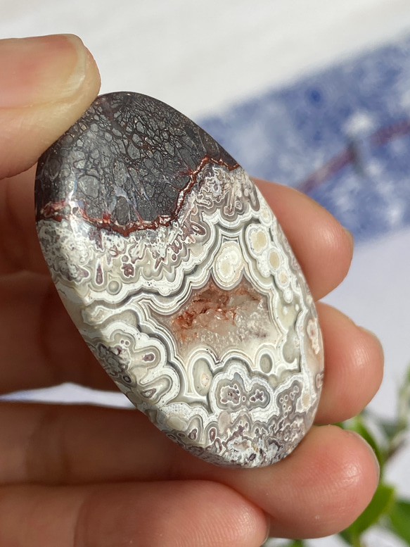 アーティスティック クレイジーレースアゲート 15 天然石 天然色 7枚目の画像