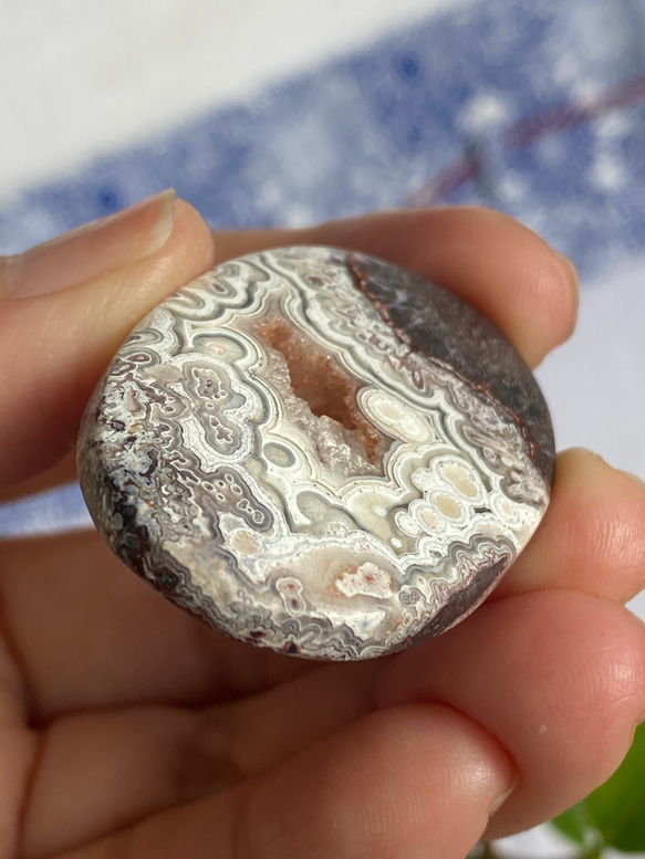 アーティスティック クレイジーレースアゲート 15 天然石 天然色 10枚目の画像