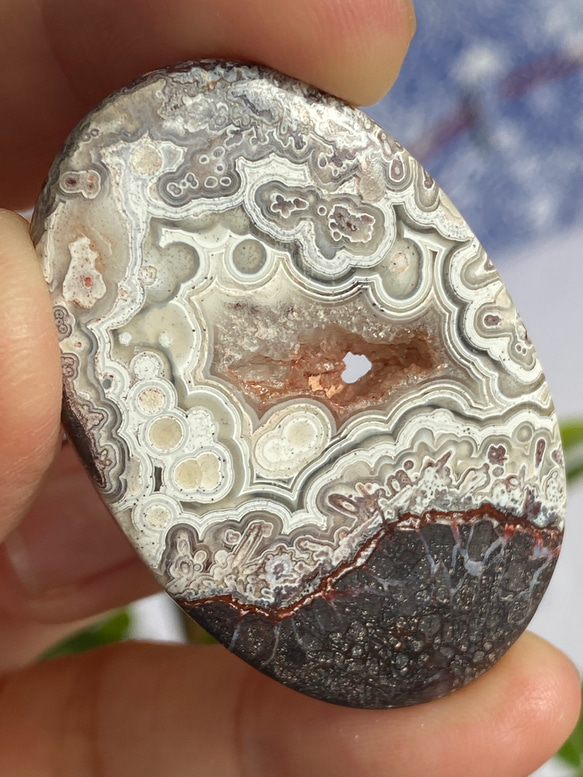 アーティスティック クレイジーレースアゲート 15 天然石 天然色 12枚目の画像