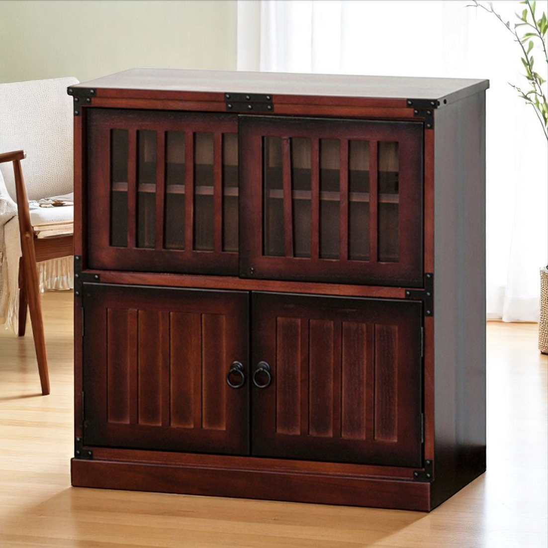 民芸調 ローボード民芸調　水屋