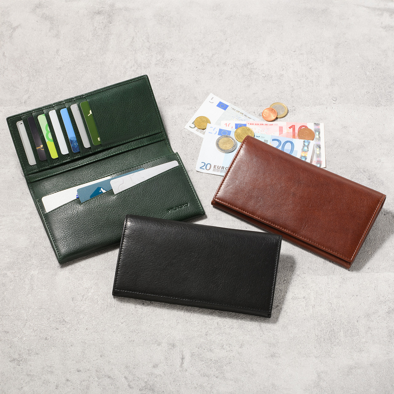 ミラグロ 牛革ソフトミリング・長財布 コンパクト 一粒万倍日 MILAGRO [SL-M-2680] 6,336円