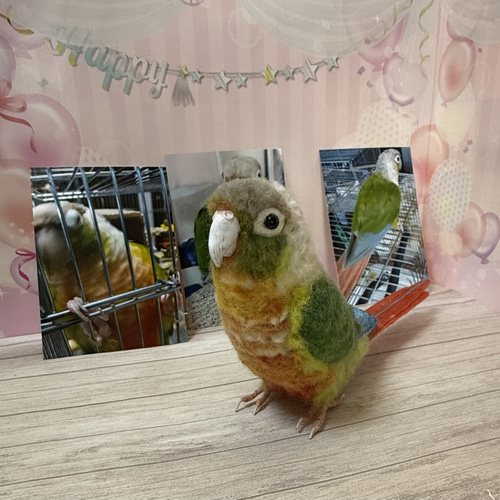 羊毛フェルト オカメインコor大きめインコオーダーメイド 1羽 ウチの仔