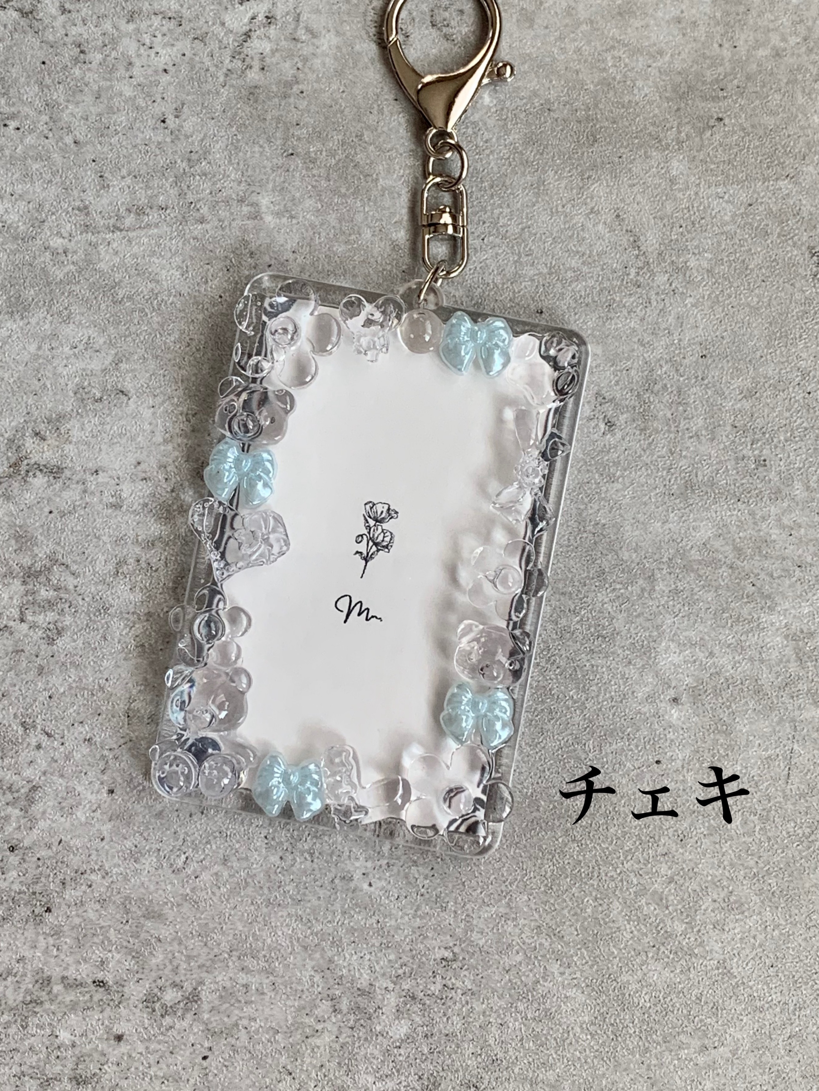 チェキキーホルダー】再販 硬質ケース 『 clear 』mizuiro