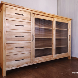 ハンドメイドチェスト・キャビネット 送料無料／[Oak Drawer Chest]ドロワーチェスト デスク収納 サイド