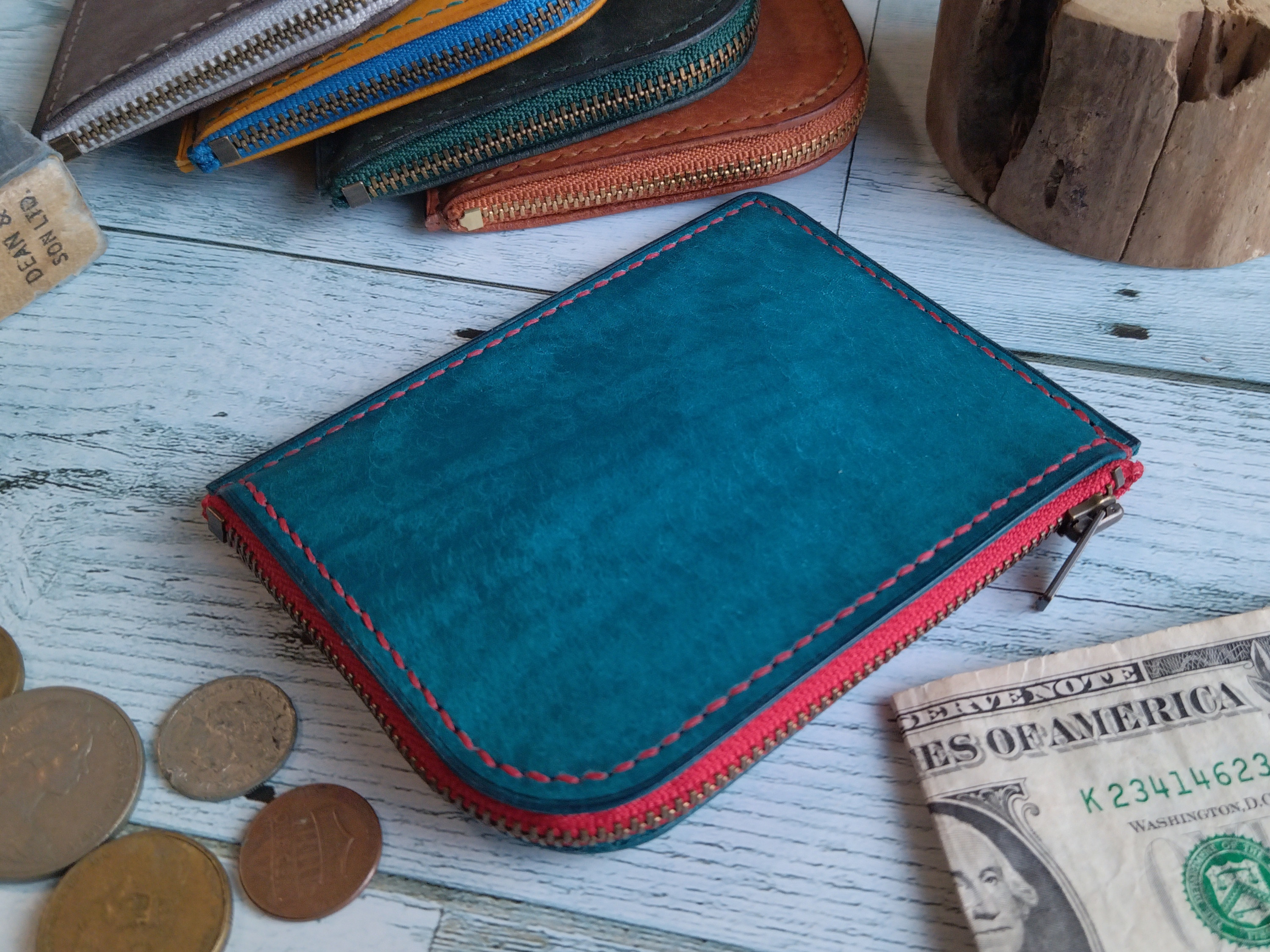 【限定レザー】『FERIO』イタリアンレザーマルゴー／ターコイズ