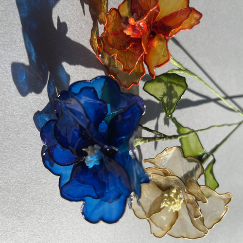 「ちま」ディップフラワー　まとめ売り ホの花【3本セット】直径55㎝#ディップフラワー#ディップアート