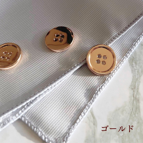 haoa ボタン 4つ穴ボタン 金属ボタン 金ボタン ゴールド