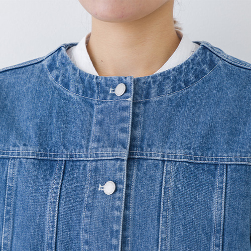 ノーカラーデニムジャケット 楽天市場】テーラードジャケット デニム デニムジャケット ノー