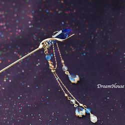 氷・魔法の杖のかんざし＊簪＊着物和装 6枚目の画像