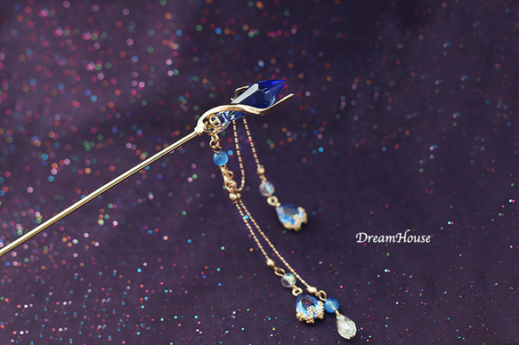 氷・魔法の杖のかんざし＊簪＊着物和装 6枚目の画像