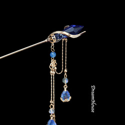 氷・魔法の杖のかんざし＊簪＊着物和装 1枚目の画像