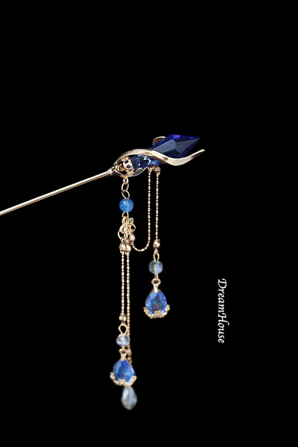 氷・魔法の杖のかんざし＊簪＊着物和装 1枚目の画像