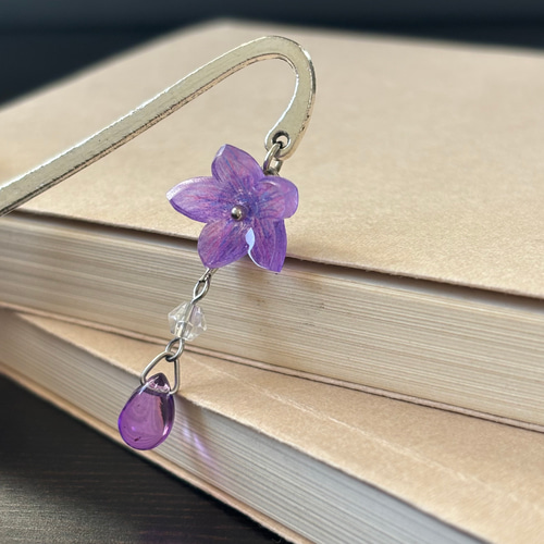 桔梗ブックマーカー＊帯飾り＊栞＊しおり＊ブックマーク＊キキョウ