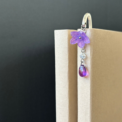 桔梗ブックマーカー＊帯飾り＊栞＊しおり＊ブックマーク＊キキョウ