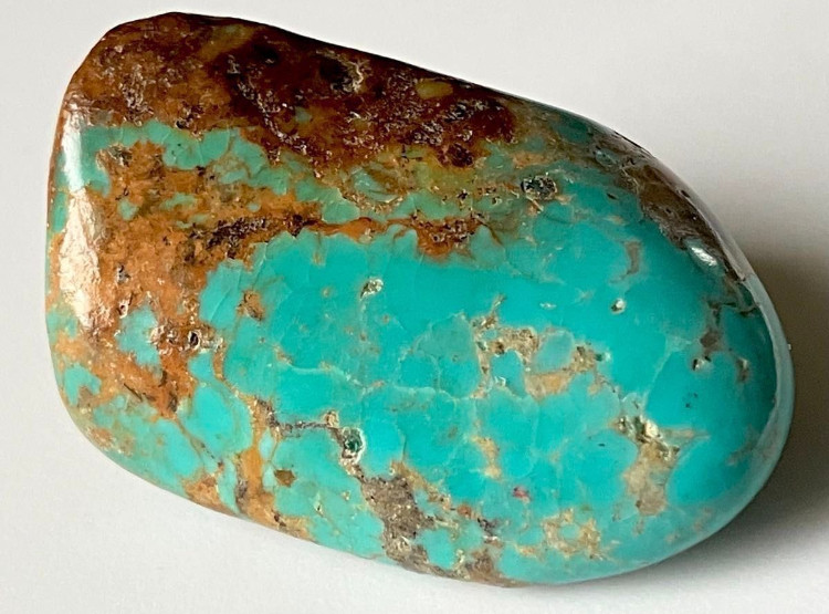 アリゾナ キングマンターコイズ　磨き石　④  横幅2.9cm 13g