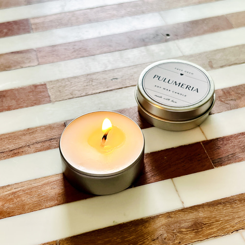 12種類の香りから選べる【アロマキャンドル】ミニ缶 ティーライト ふた