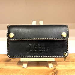 トラッカーウォレット 01-BK ブラック 長財布 本革 長財布
