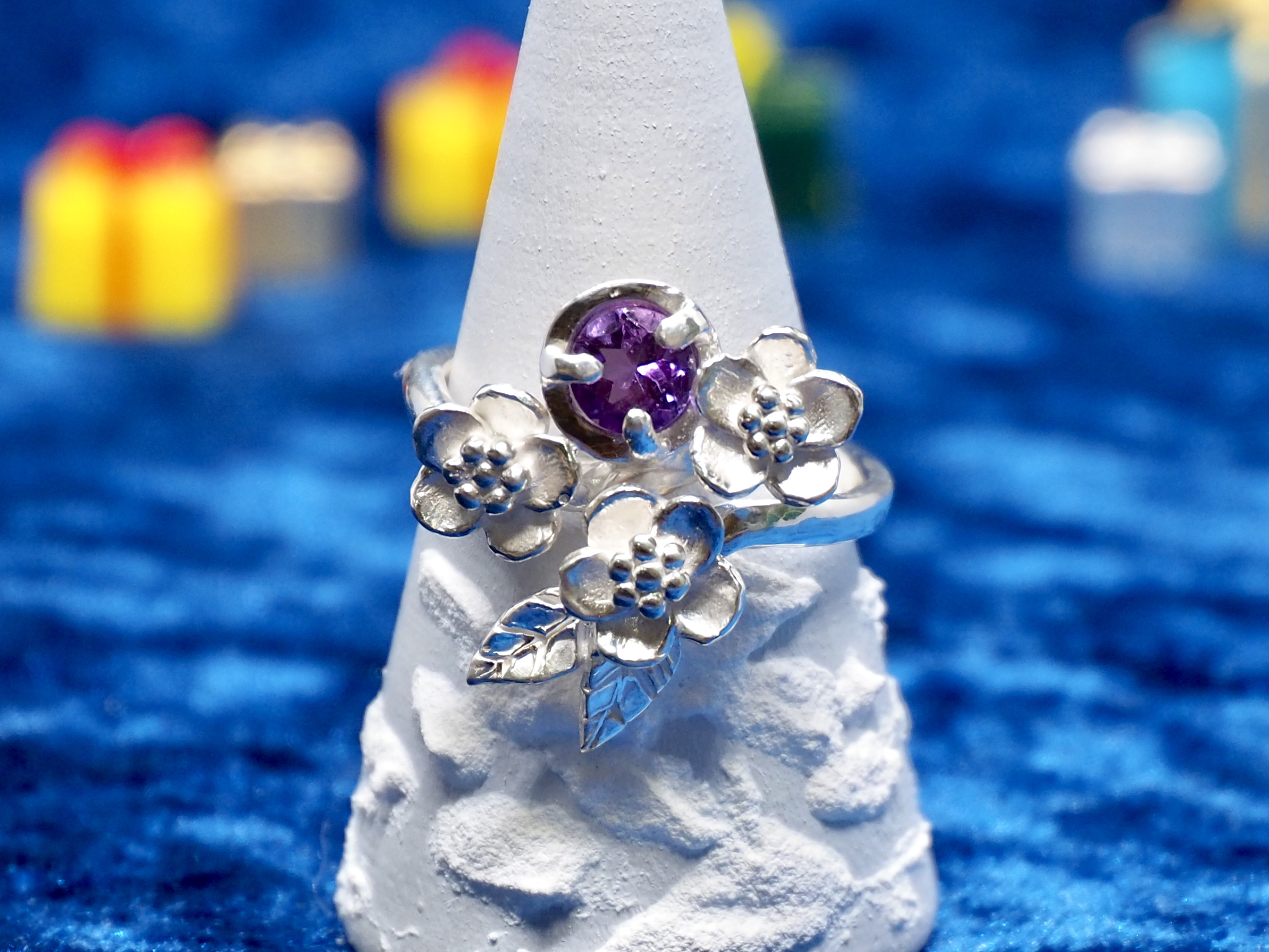 山吹の指輪　Silver925 アメジスト　13号