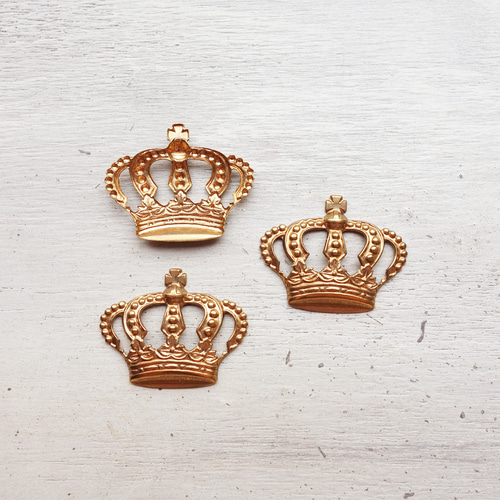 ドイツ製 ヴィンテージ 王冠のスタンピング 21×26.5mm (1個) その他