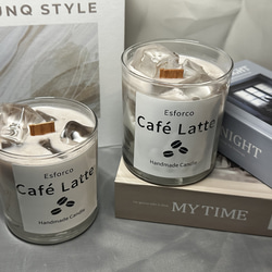 カフェラテ キャンドル コーヒー の香り ソイキャンドル アロマ